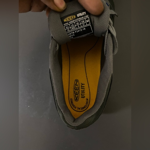 KEEN Utility Steel Toe Vista Work Safety Sneakers Shoe 9EE 9 Gray And black - Picture 11 of 15